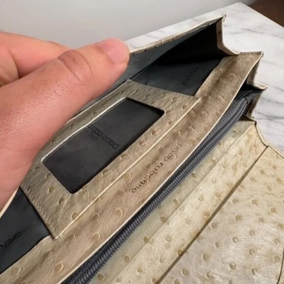 Paco Rabanne Beige Leather Wallet - Picture 4 of 6